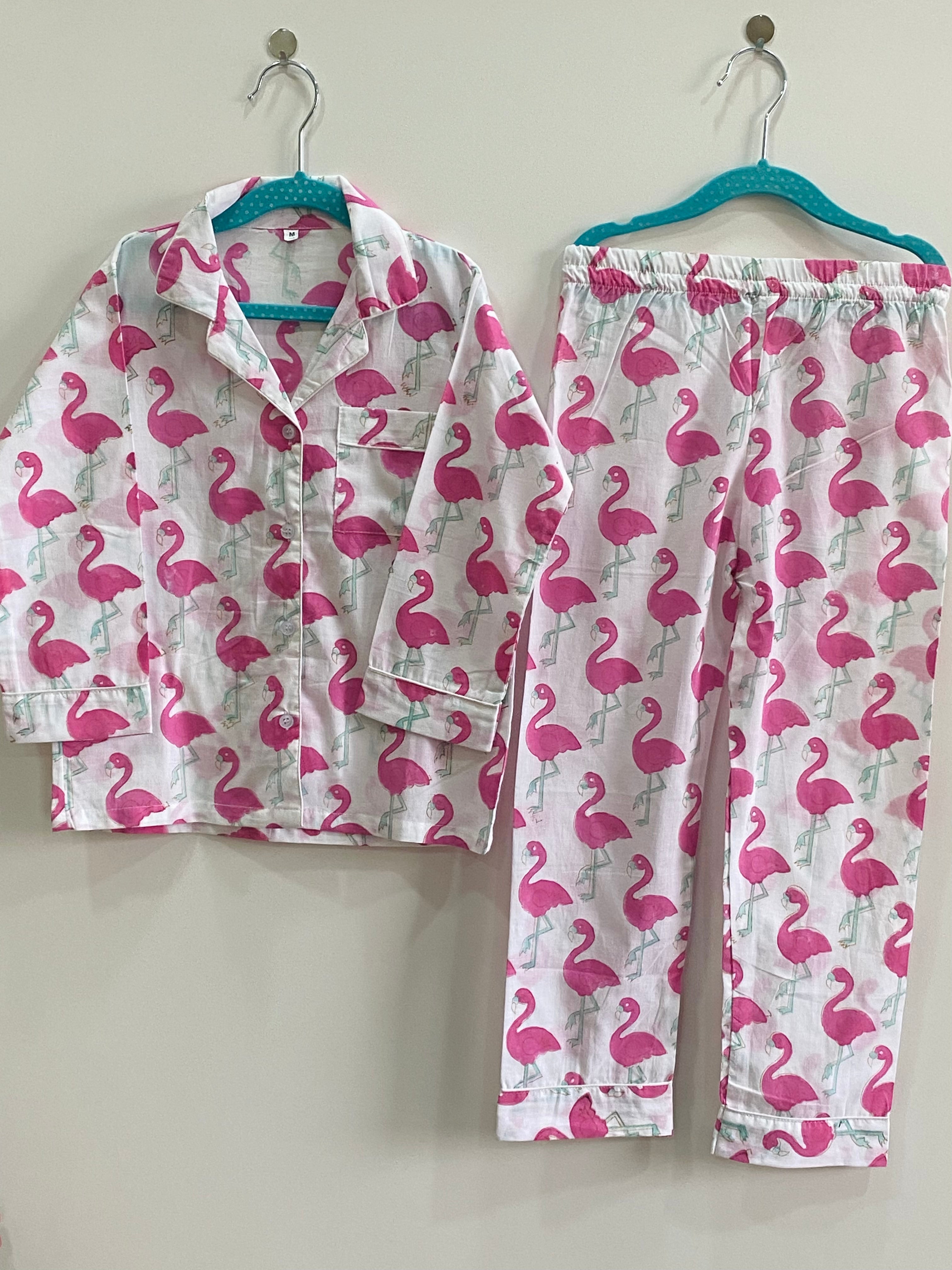 Summer Children's Nightgown Baby Girls Clothes Cotton Kids Sleepwear  Flamingo Nightdress Princess Home Wear Sleep Dress For Kids - AliExpress